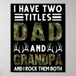 Affiche J'Ai Deux Titres Papa Et Grand-Père Qui Chassent L