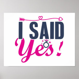 Affiche J'ai dit oui