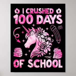 Affiche J'Ai Écrasé 100 Jours De Filles Scolaires 100E Jou