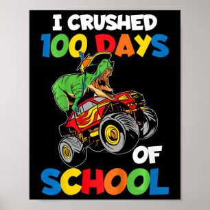 Affiche J'Ai Écrasé 100 Jours De Garçons D'École 100E Jour