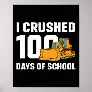 Affiche J'Ai Écrasé 100 Jours De Garçons Scolaires Enfants