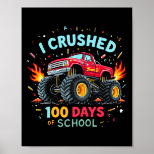 Affiche J'Ai Écrasé 100 Jours De Garçons Scolaires Enfants