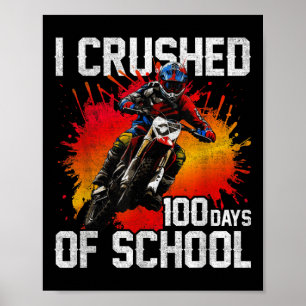 Affiche J'Ai Écrasé 100 Jours De Vélo Scolaire Pour Les Ga