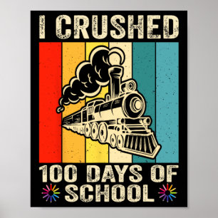 Affiche J'Ai Écrasé 100 Jours D'Enfants Scolaires