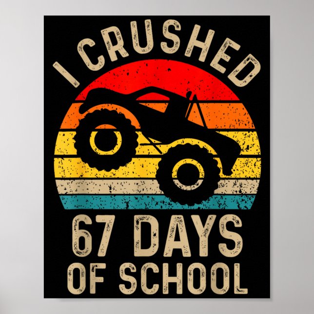 Affiche J'ai écrasé 67 jours d'école drôle Six Sept Mème B (Devant)
