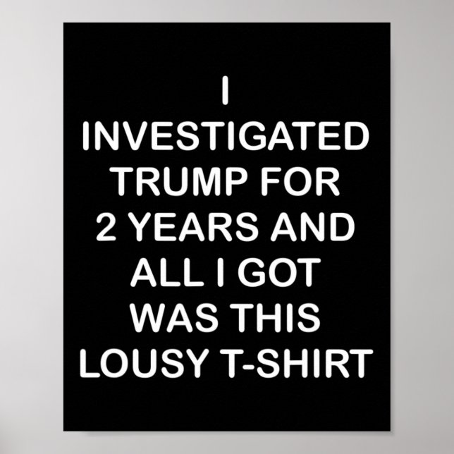 Affiche J'ai enquêté sur Trump pendant 2 ans (Devant)