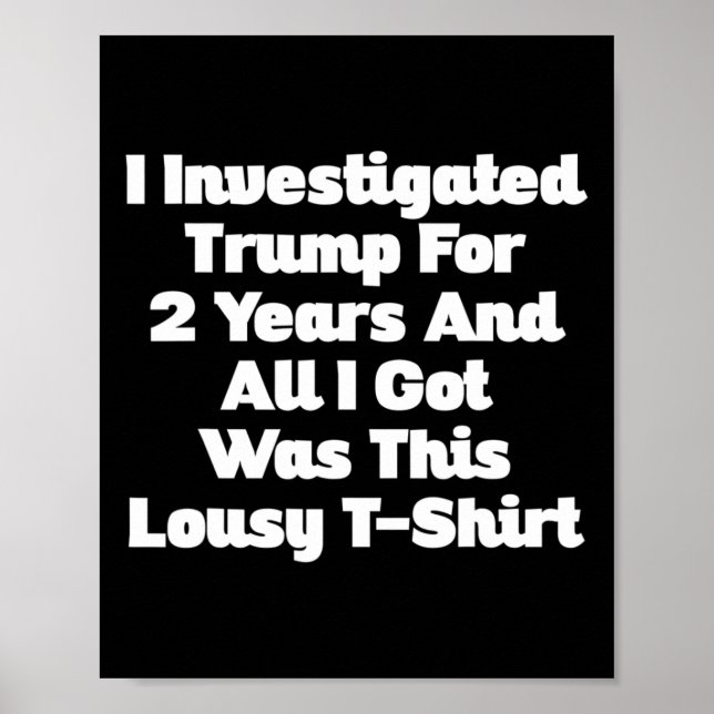 Affiche J'ai enquêté sur Trump pendant 2 ans (Devant)