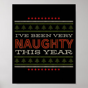 Affiche J'ai été très vilain cette année Humour de Noël