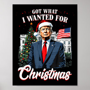 Affiche J'ai eu ce que je voulais pour Noël Trump