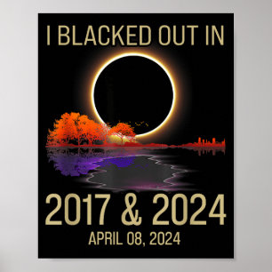 Affiche J'ai eu une panne 2017 Éclipse totale