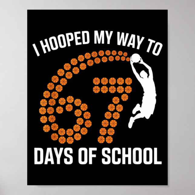 Affiche J'ai fait du basket jusqu'à 67 jours d'école Prof  (Devant)
