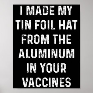 Affiche J'ai fait mon chapeau en papier d'aluminium à part