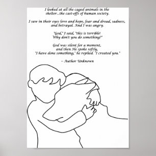 Affiche J'ai fait quelque chose poème