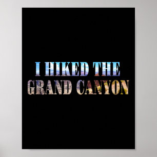 Affiche J'ai fait une randonnée dans le Grand Canyon