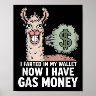 Affiche J'Ai Farci Dans Mon Portefeuille Maintenant J'Ai D