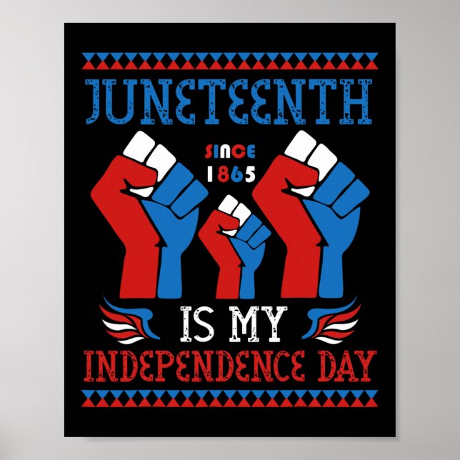 Affiche J'Ai Fête De L'Indépendance Depuis 1865 Red W (Devant)