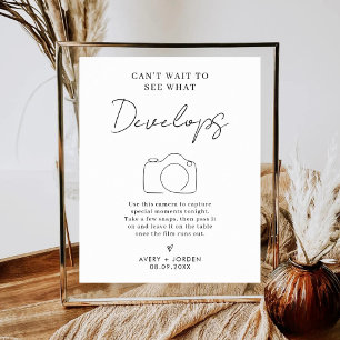 Affiche J'ai hâte de voir ce qui se développe Mariage mini