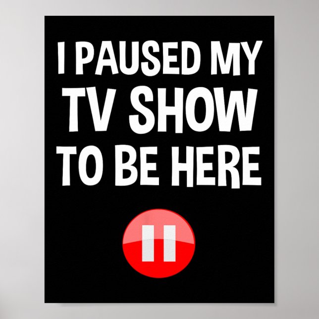 Affiche J'Ai Interrompu Mon Émission De Télévision Pour Êt (Devant)