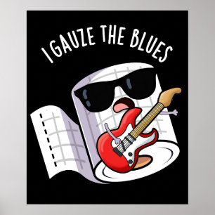 Affiche J'ai le blues drôle de premiers secours jeu de mot