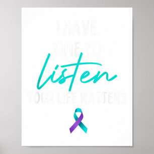 Affiche J'ai le temps d'écouter Prévention du suicide