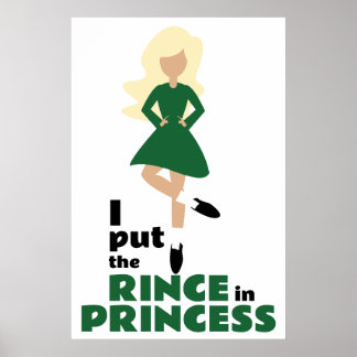 Affiche J'ai mis la coing dans la princesse Blond Hair Iri