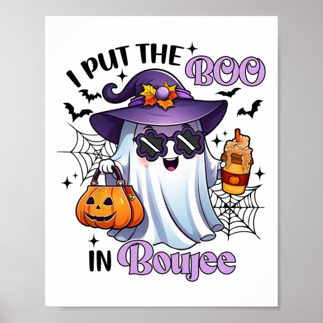 Affiche J'Ai Mis Le Boo À Boujee Funny Halloween Cos (Devant)