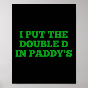 Affiche J'ai mis le double D dans les amusants jeux irland
