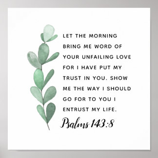 Affiche J'ai mis ma confiance en vous Écritures Imprimer