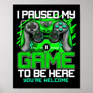 Affiche J'ai mis mon jeu en pause pour être ici Drôles de