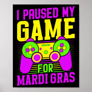 Affiche J'ai mis mon jeu en pause pour le carnaval de Mard