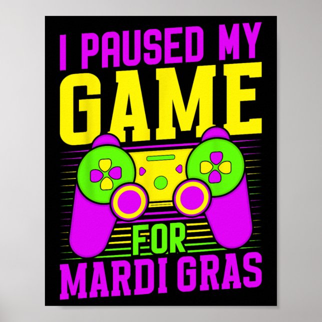 Affiche J'ai mis mon jeu en pause pour le carnaval de Mard (Devant)