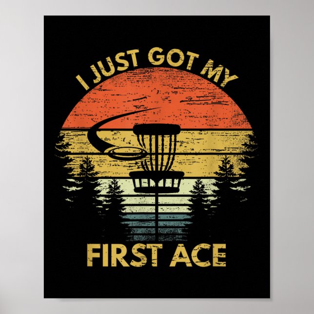 Affiche J'Ai Mon Premier Disque Motivationnel Ace Golf Cad (Devant)