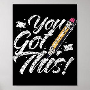 Affiche J'Ai Obtenu Cet Examen Enseignant Test Jour Score
