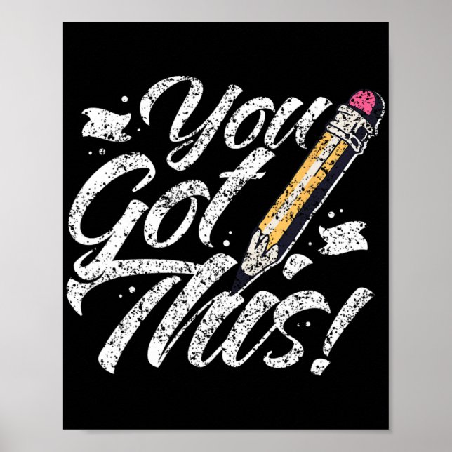 Affiche J'Ai Obtenu Cet Examen Enseignant Test Jour Score  (Devant)