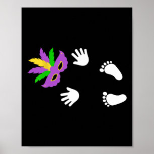 Affiche J'Ai Obtenu Le Carnaval Byby Happy Mardi Gras