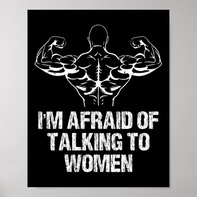 Affiche J'ai peur de parler aux femmes Workout de musculat (Devant)