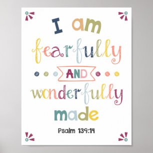 Affiche J'Ai Peur Et Merveilleusement Fabriqué Des Enfants