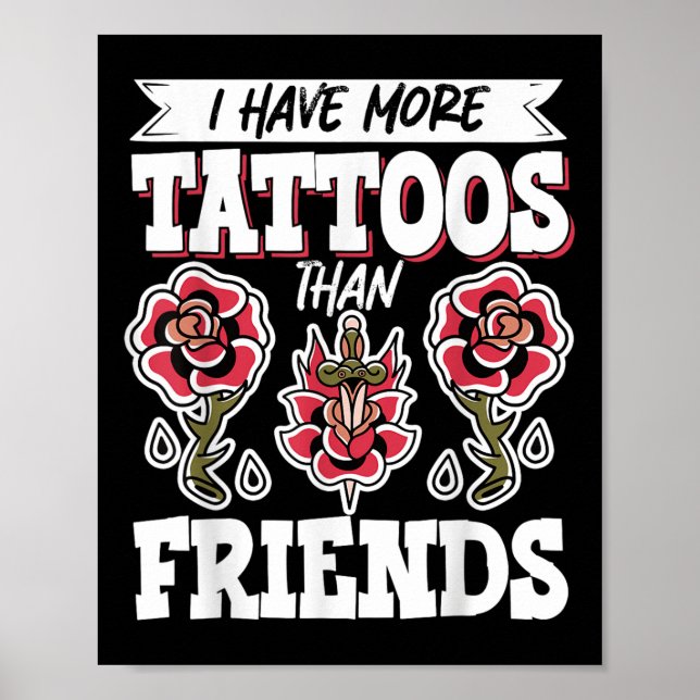 Affiche J'Ai Plus De Tatouages Que D'Amis (Devant)