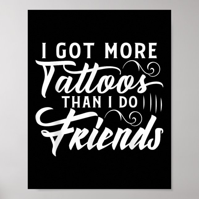 Affiche J'Ai Plus De Tatouages Que De Tatouages Amis (Devant)