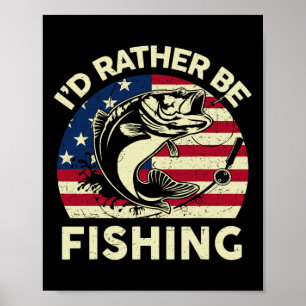 Affiche J'Ai Plutôt Un T-Shirt De Pêche Hommes Jeune Enfan