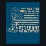 Affiche J'Ai Pris Un Test D'ADN Dieu Est Mon Père Les Anci<br><div class="desc">J'Ai Pris Un Test D'ADN Dieu Est Mon Père Les Anciens Combattants Sont Mon Don Frère. Un cadeau parfait pour votre père, maman, papa, hommes, femmes, amis et membres de la famille le jour de Thanksgiving, Noël, Fête des mères, Fête des pères, 4 juillet, 1776 Jour indépendant, Fête des anciens...</div>
