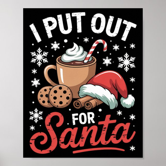 Affiche J'Ai Sorti Pour Père Noël Citrouille épices Noël (Devant)