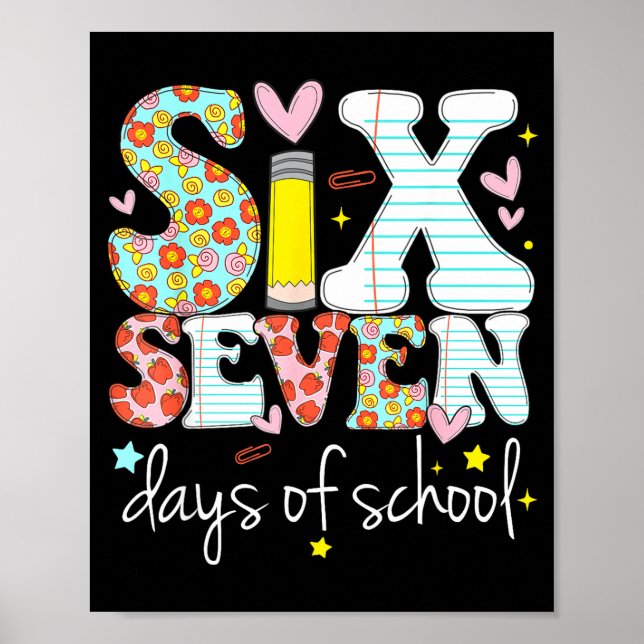 Affiche J'ai survécu 67 jours d'école Création de mème drô (Devant)