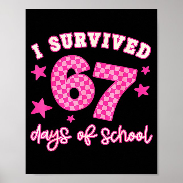 Affiche J'ai survécu 67 jours d'école drôle 67 professeurs (Devant)