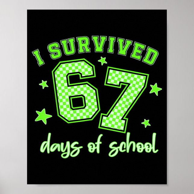 Affiche J'ai survécu 67 jours d'étudiants d'école enseigna (Devant)