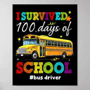 Affiche J'Ai Survécu À 100 Jours De Garçons Scolaires Fill