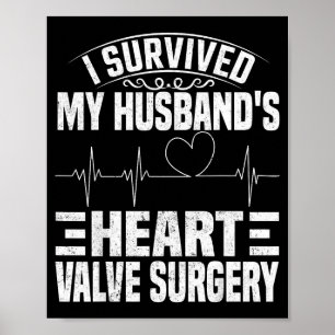 Affiche J'ai survécu à la chirurgie de la valve cardiaque 
