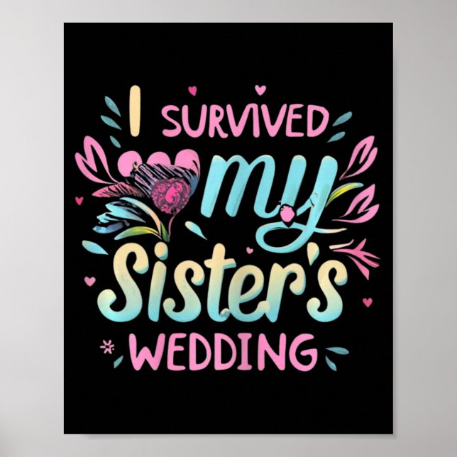 Affiche J'ai survécu à la soeur de ma soeur Mariage mignon (Devant)