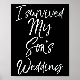 Affiche J'Ai Survécu À Ma Fils Chemise Mariage Pour Maman