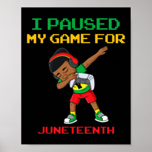 Affiche J'Ai Suspendu Mon Jeu Pour Les Jumeaux Dabbing Boy